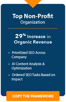 nonprofit case study or seoclarity button