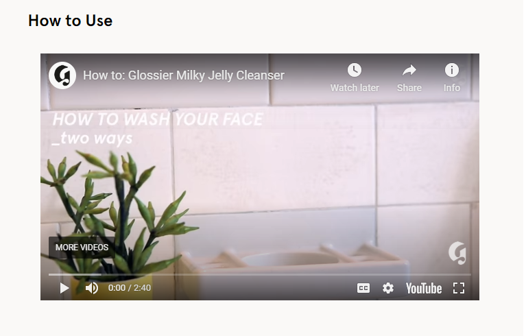 Video is a great way to drive engagement and show a more in-depth explanation of a product.